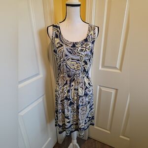 INC PAISLEY DRESS, SIZE M